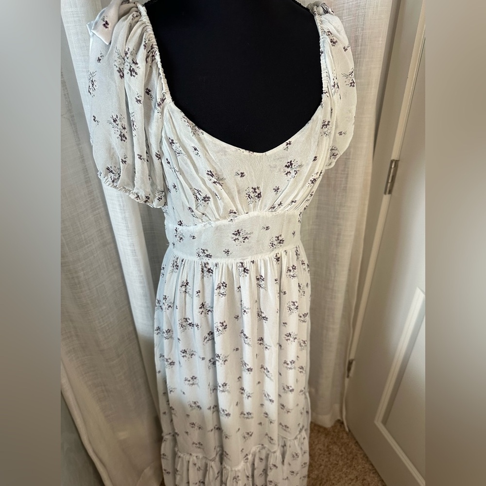 LOVESHACKFANCY lavender purple floral peasant dress size 2 - Picture 9 of 9